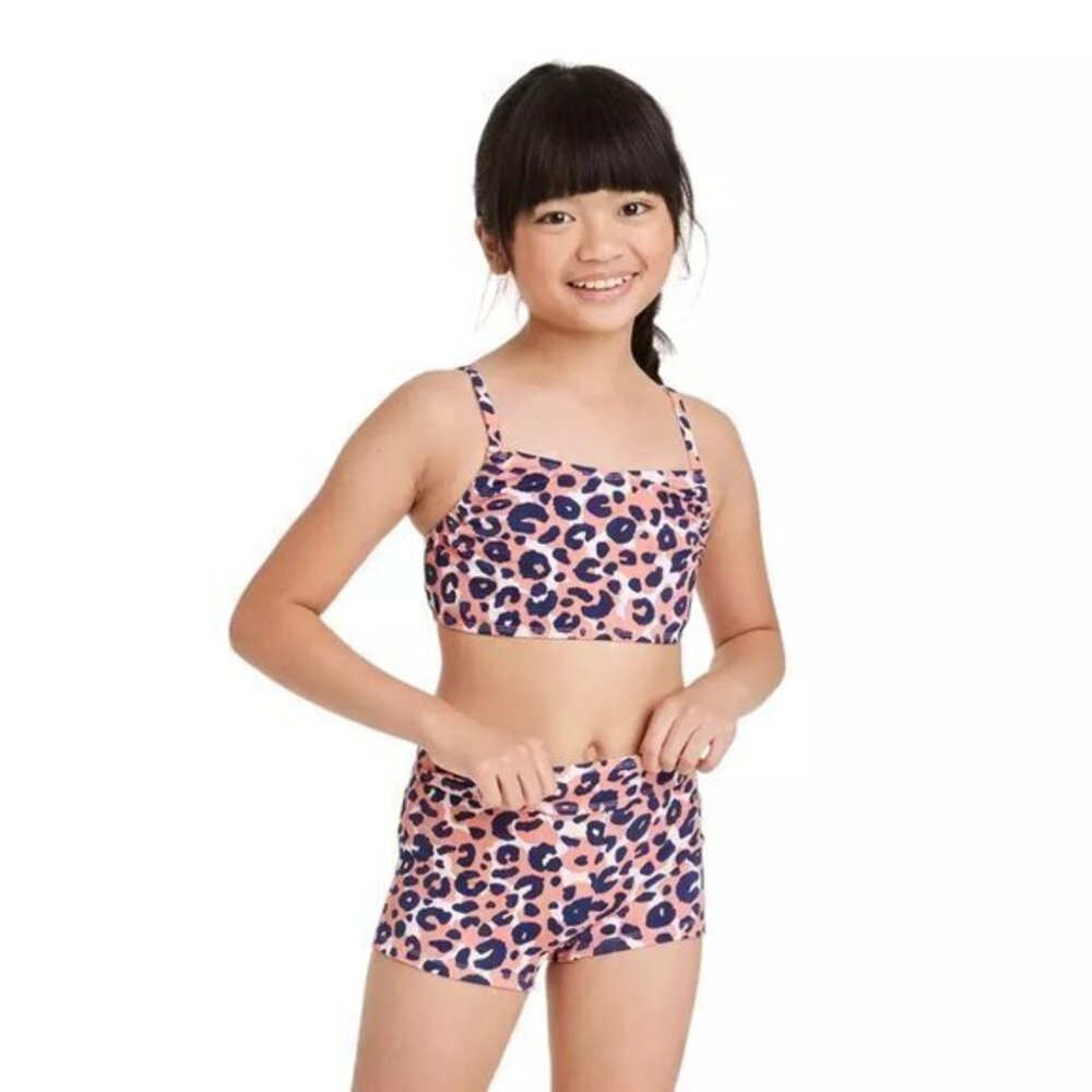- "NWT" Girls' 2pc Cute Cat Bikini Set - Cat & Jack Size XS (4-5) Beach